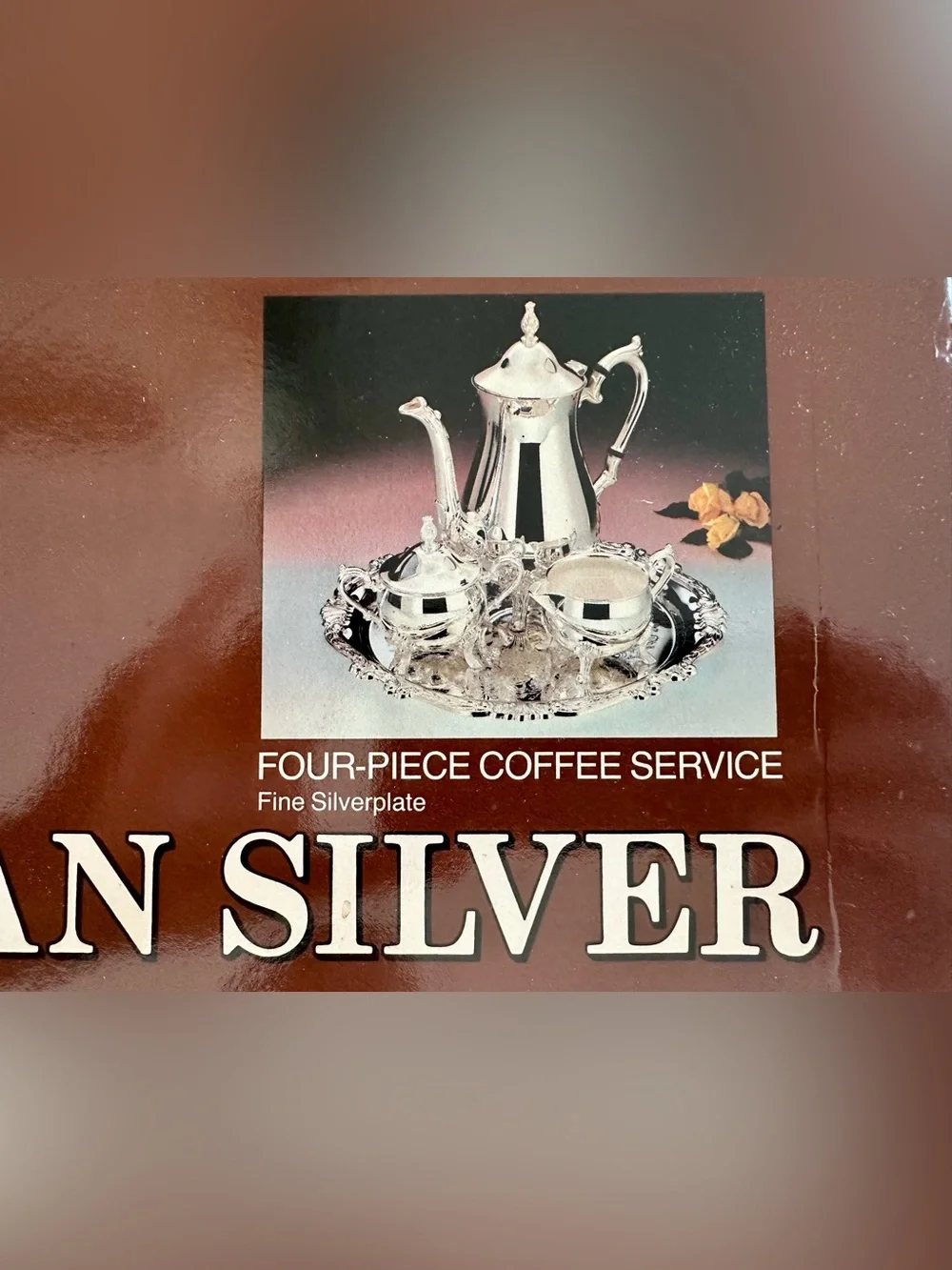 Sheridan Taunton Silversmiths Silverplate Four-Piece Coffee Service Set  Vintage